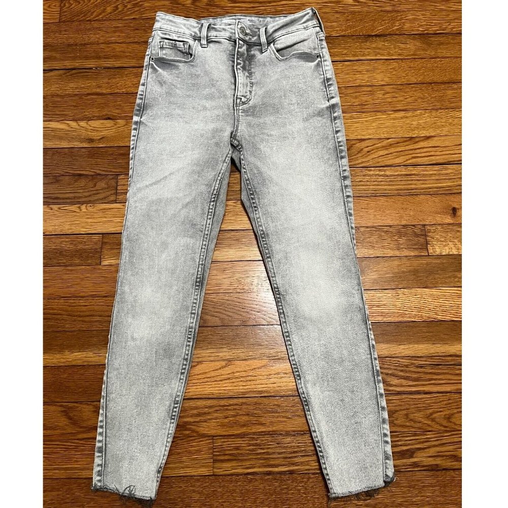 Old Navy Light Gray Acid Wash Skinny Jeans